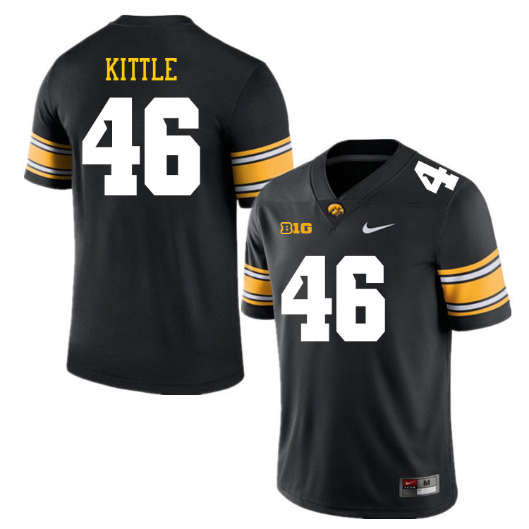 Iowa Hawkeyes #46 George Kittle College Football Jerseys Stitched Sale-Black